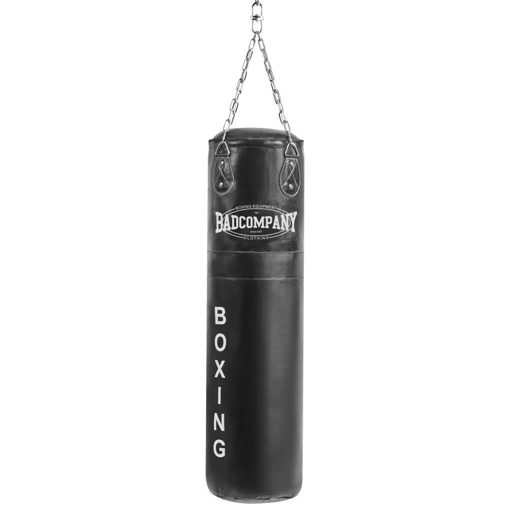 Boxsack 120 x 35 cm gefüllt aus Leder mit Stahlkette - Image 2