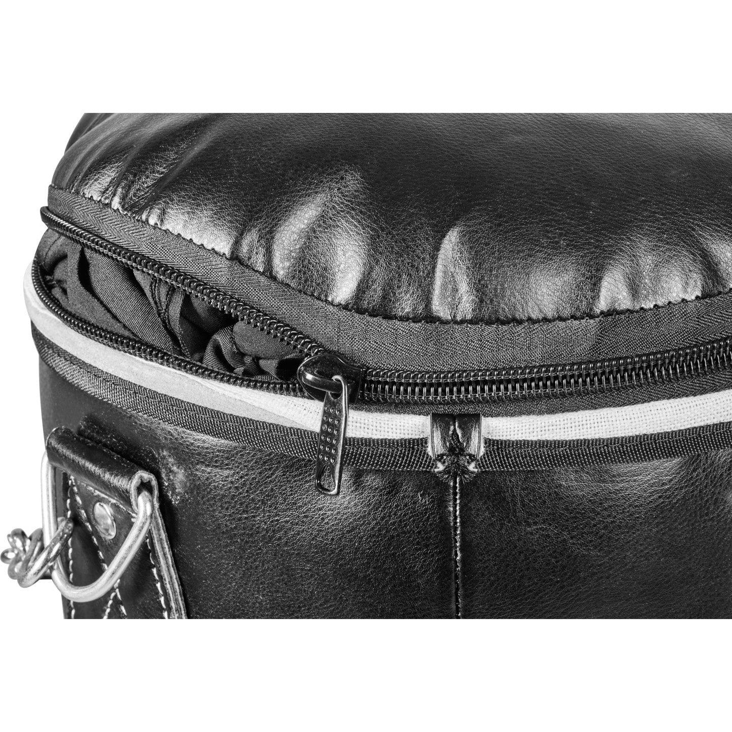 Boxsack 120 x 35 cm ungefüllt aus Leder mit Stahlkette - Image 4