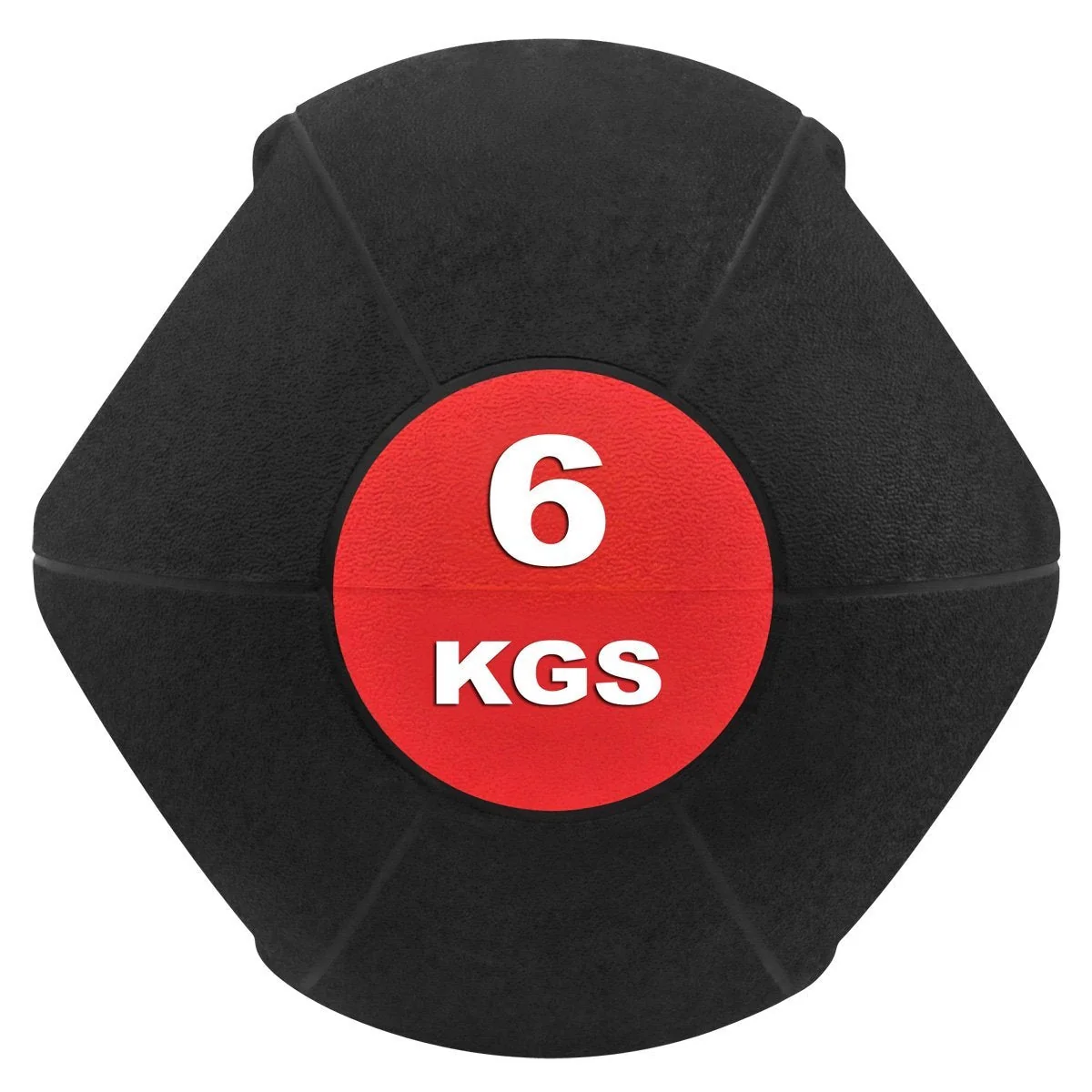 Medizinball mit Doppelgriff aus Gummi 6 kg - Image 2