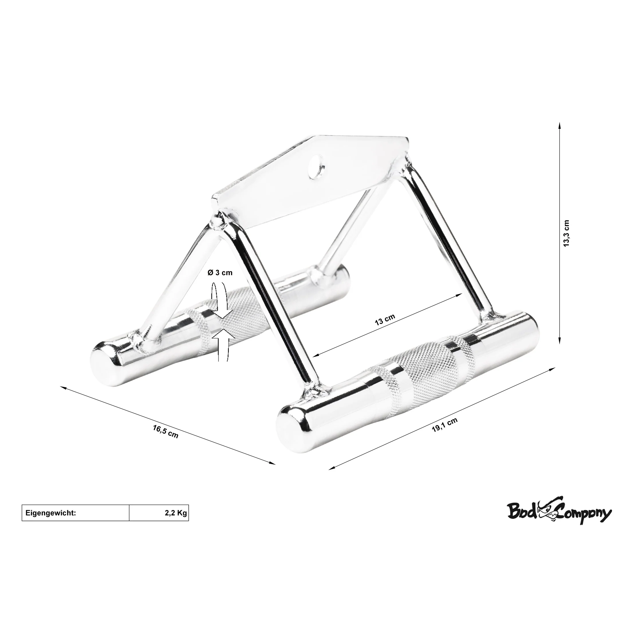 Schmaler parallel Griff mit ergonomischen Griffflächen - Image 3
