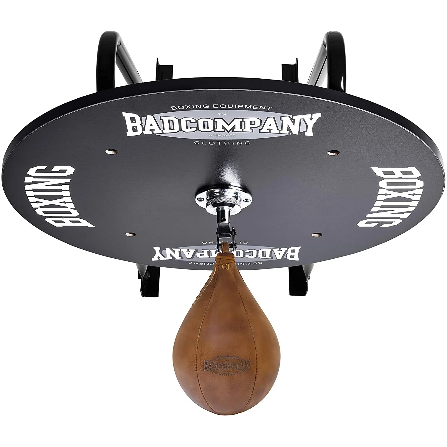 Speedball Plattform mit Vintage Leder Boxbirne medium zur Wandmontage I BCA-130