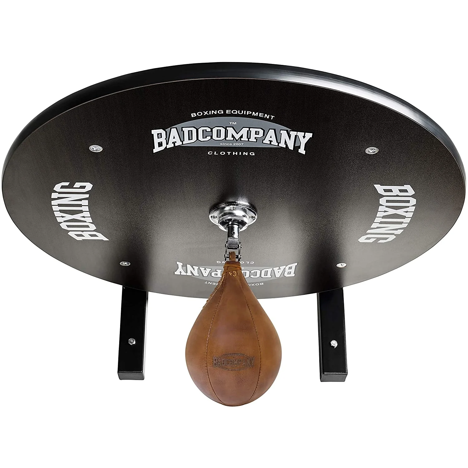 Speedball Plattform mit Vintage Leder Boxbirne medium zur Wandmontage I BCA-39