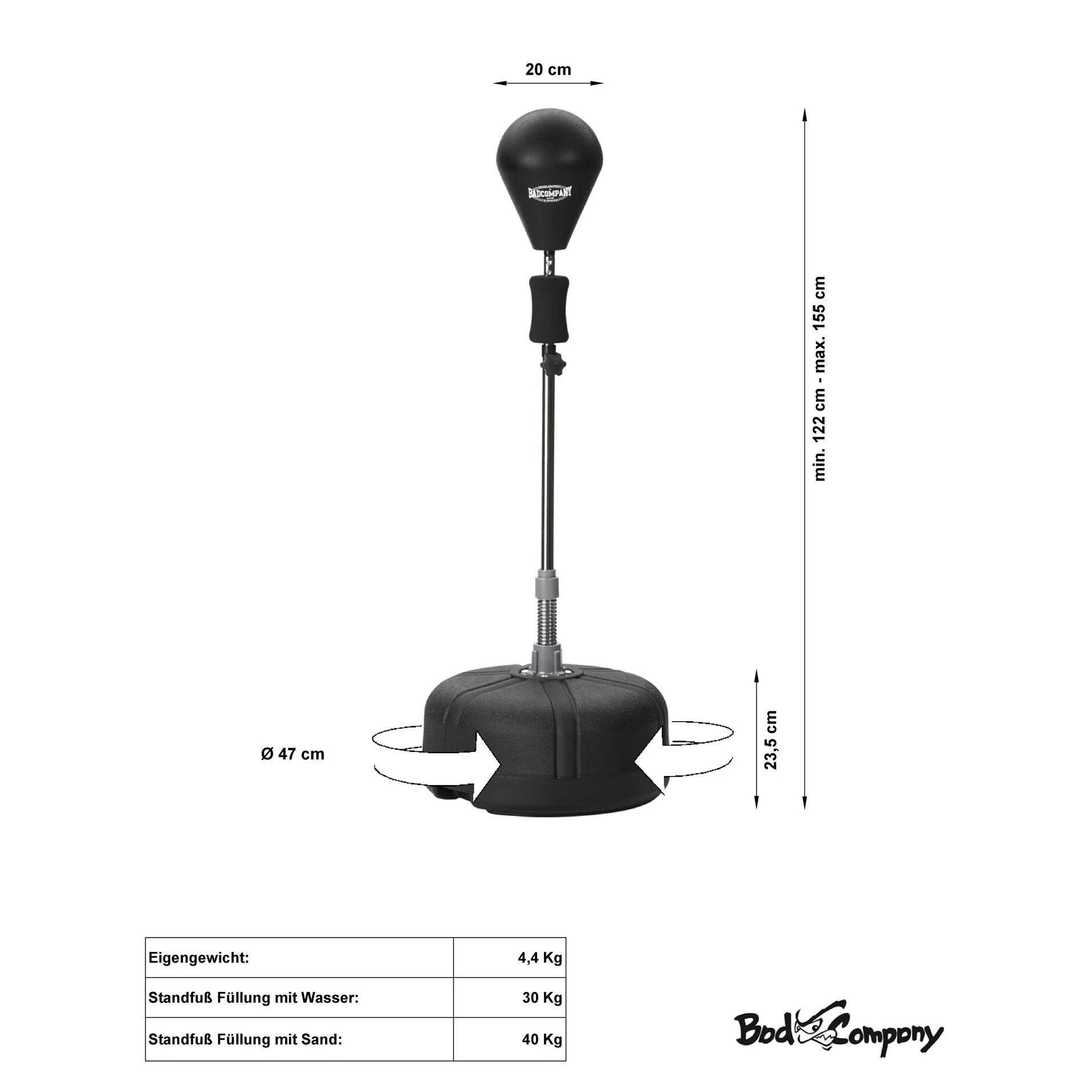 Punchingball Standbox-Trainer inkl. Boxbirne - Image 2